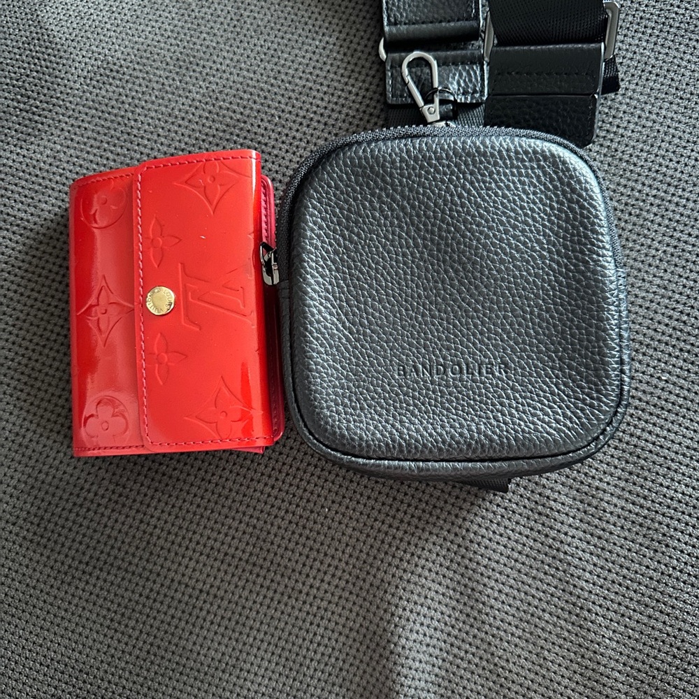Bandolier Black Leather Belt Bag - Picture 2 of 4